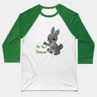 Hip Hop Dancer - Bunny Rabbit Baseball T-Shirt